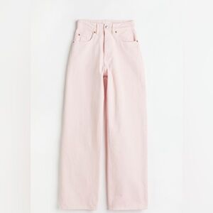 Light pink H&M jeans straight leg- size 6